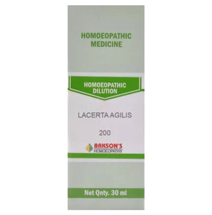 Bakson's Homeopathy Lacerta Agilis Dilution 200 - Classic Derma