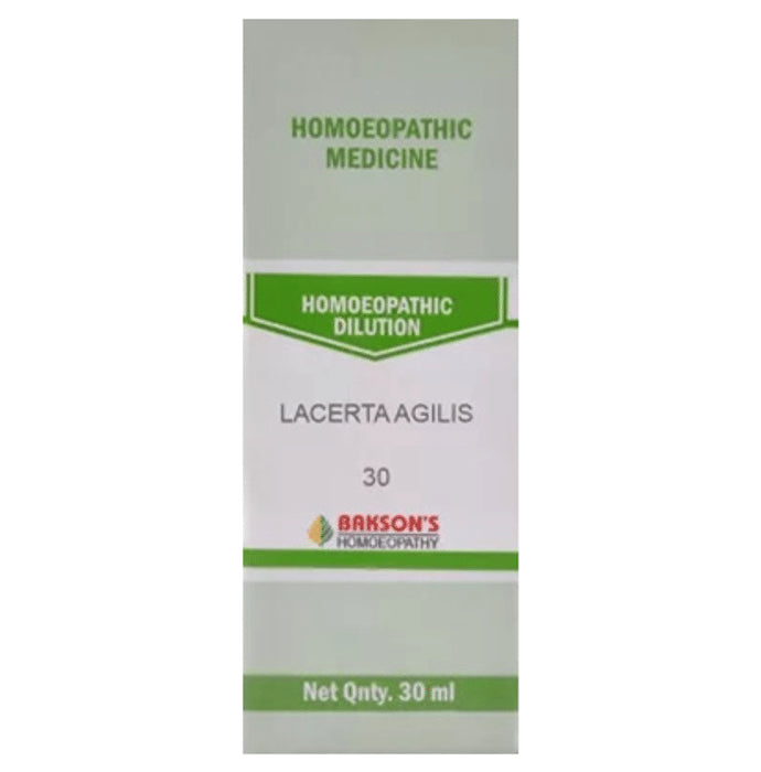 Bakson's Homeopathy Lacerta Agilis Dilution 30 - Classic Derma