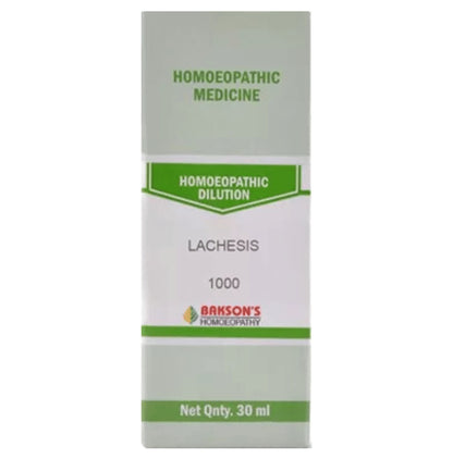 Bakson's Homeopathy Lachesis Dilution 1000 CH - Classic Derma