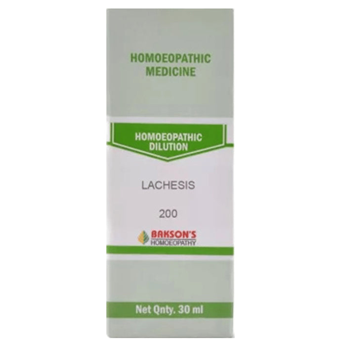Bakson's Homeopathy Lachesis Dilution 200 CH - Classic Derma