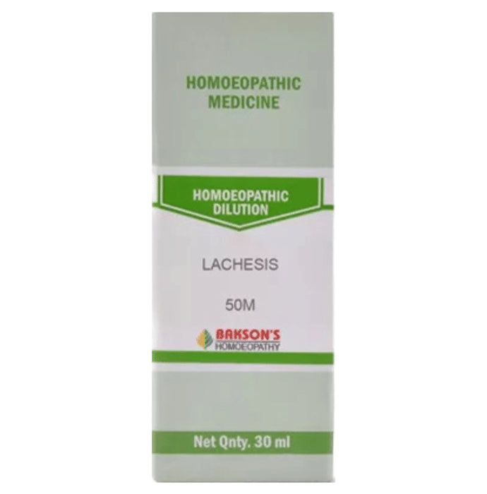 Bakson's Homeopathy Lachesis Dilution 50M - Classic Derma