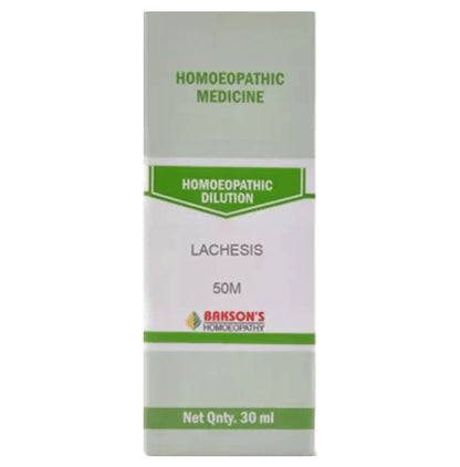Bakson's Homeopathy Lachesis Dilution 50M - Classic Derma