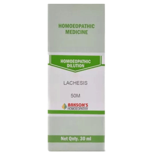 Bakson's Homeopathy Lachesis Dilution 50M - Classic Derma