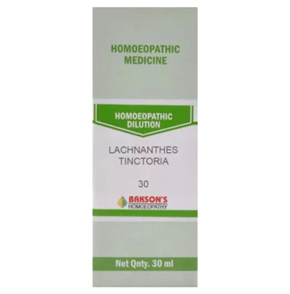 Bakson's Homeopathy Lachnanthes Tinctoria Dilution 30 - Classic Derma