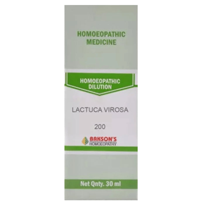 Bakson's Homeopathy Lactuca Virosa Dilution 200 - Classic Derma