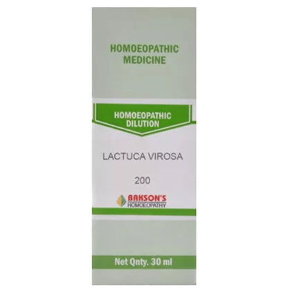 Bakson's Homeopathy Lactuca Virosa Dilution 200 - Classic Derma