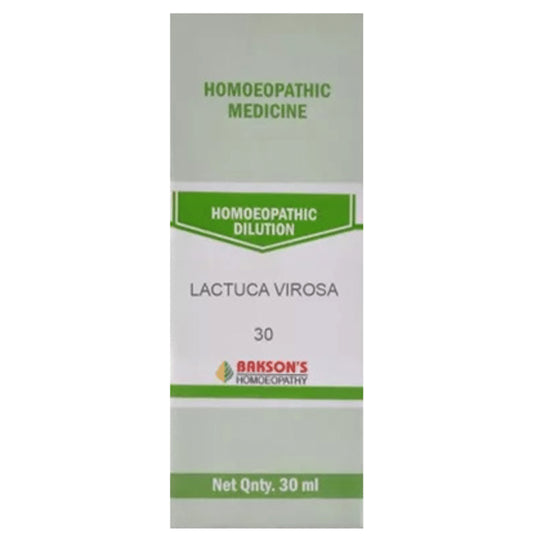 Bakson's Homeopathy Lactuca Virosa Dilution 30 - Classic Derma