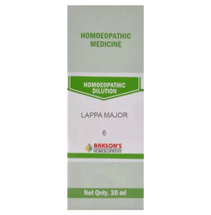 Bakson's Homeopathy Lappa Major Dilution 6 CH - Classic Derma