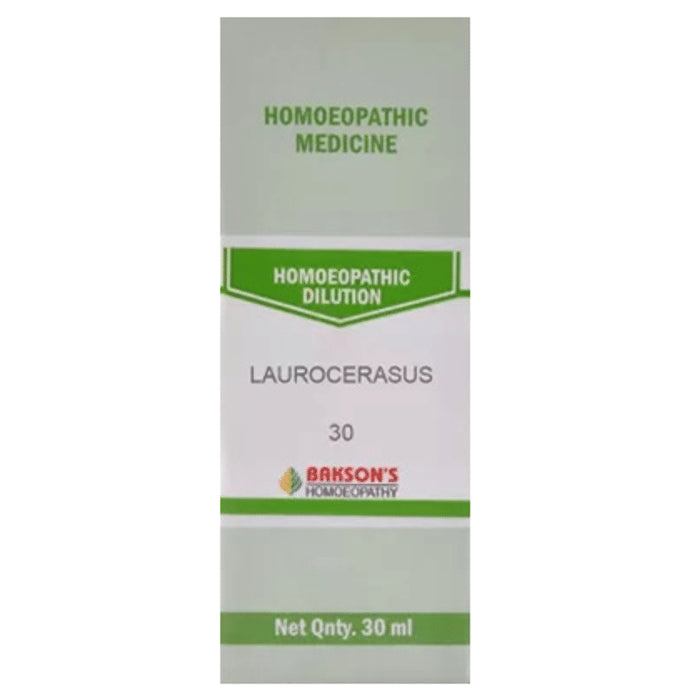 Bakson's Homeopathy Laurocerasus Dilution 30 - Classic Derma