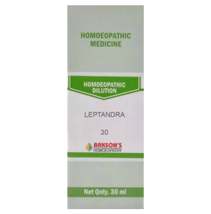 Bakson's Homeopathy Leptandra Dilution 30 - Classic Derma