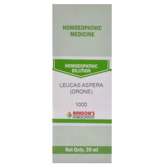 Bakson's Homeopathy Leucas Aspera (Drone) Dilution 1000 CH - Classic Derma