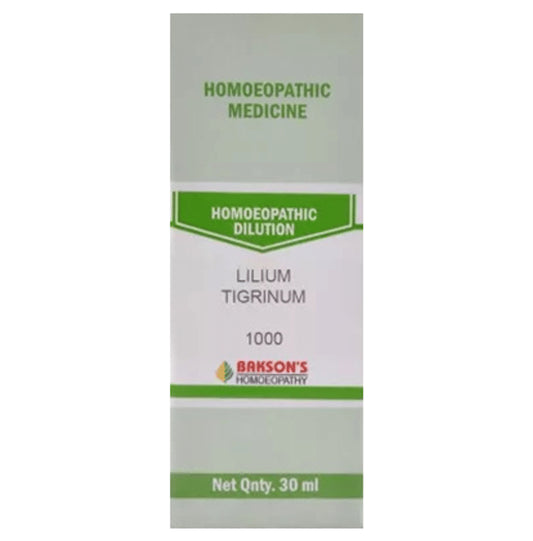 Bakson's Homeopathy Lilium Tigrinum Dilution 1000 CH - Classic Derma