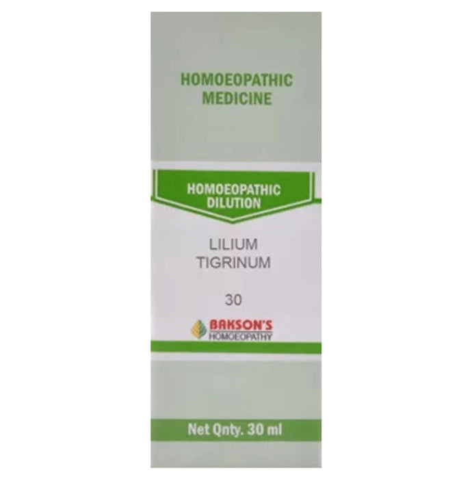 Bakson's Homeopathy Lilium Tigrinum Dilution 30 - Classic Derma