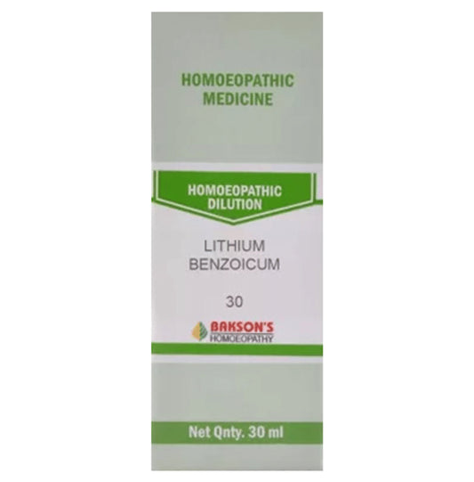 Bakson's Homeopathy Lithium Benzoicum Dilution 30 - Classic Derma