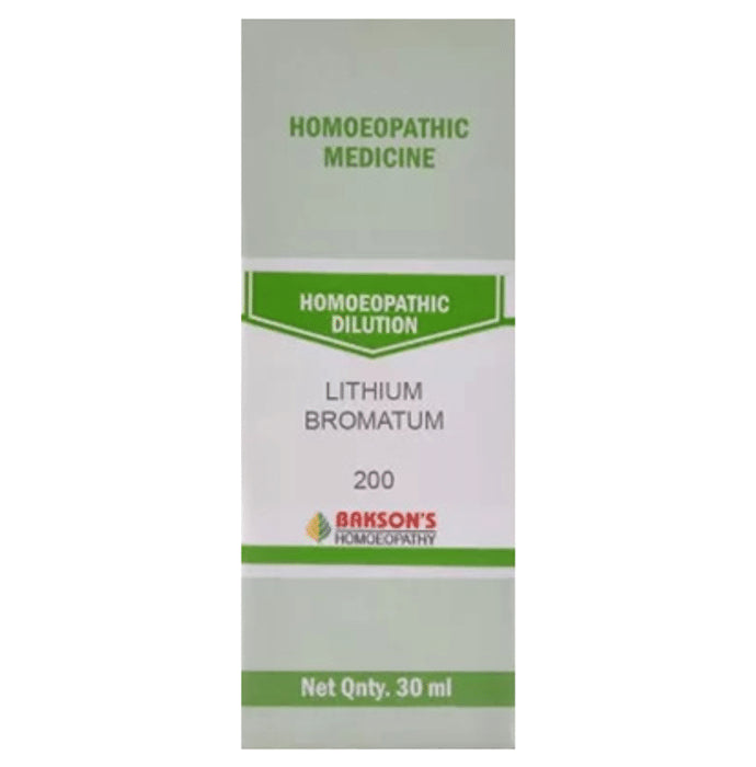 Bakson's Homeopathy Lithium Bromatum Dilution 200 - Classic Derma