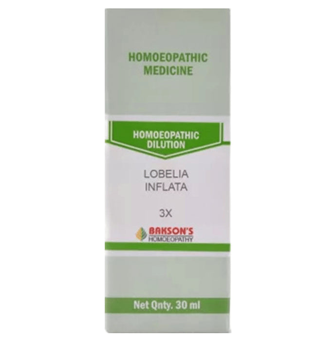 Bakson's Homeopathy Lobelia Inflata Dilution 3X - Classic Derma