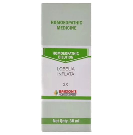 Bakson's Homeopathy Lobelia Inflata Dilution 3X - Classic Derma