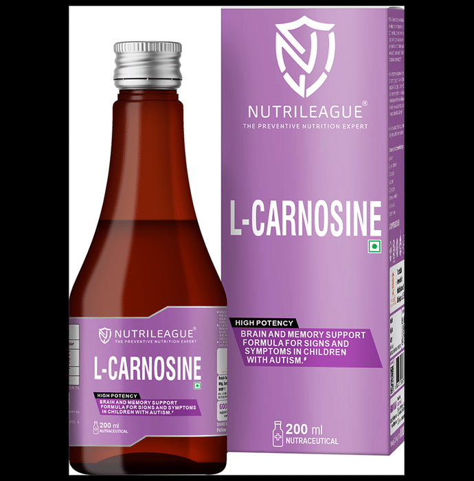 Nutrileague L-Carnosine 100mg for Brain & Memory Support Syrup - Classic Derma
