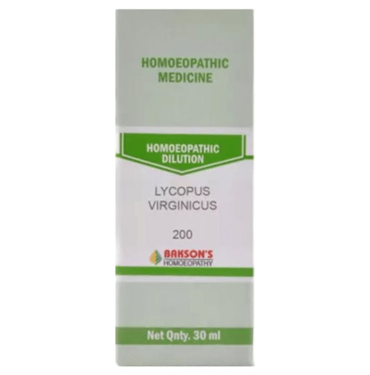 Bakson's Homeopathy Lycopus Virginicus Dilution 200 - Classic Derma