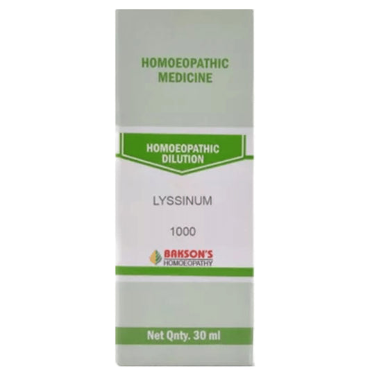 Bakson's Homeopathy Lyssinum Dilution 1000 CH - Classic Derma