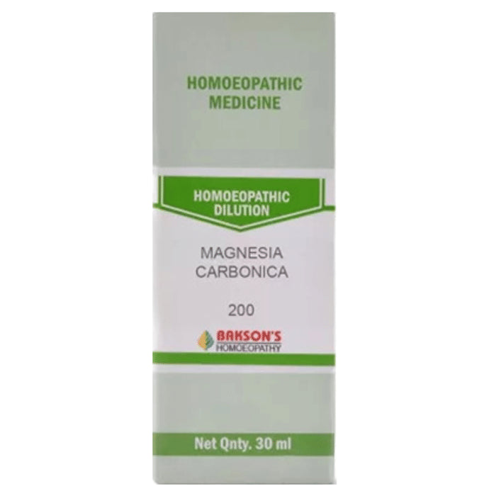 Bakson's Homeopathy Magnesia Carbonica Dilution 200 - Classic Derma