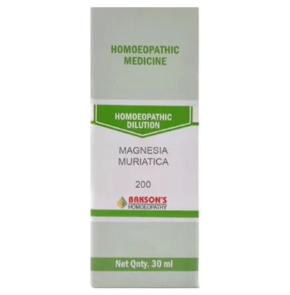 Bakson's Homeopathy Magnesia Muriatica Dilution 200 - Classic Derma