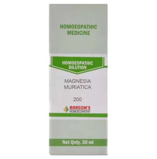 Bakson's Homeopathy Magnesia Muriatica Dilution 200 - Classic Derma