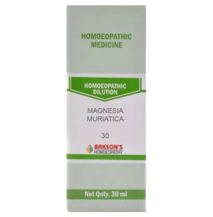 Bakson's Homeopathy Magnesia Muriatica Dilution 30 - Classic Derma