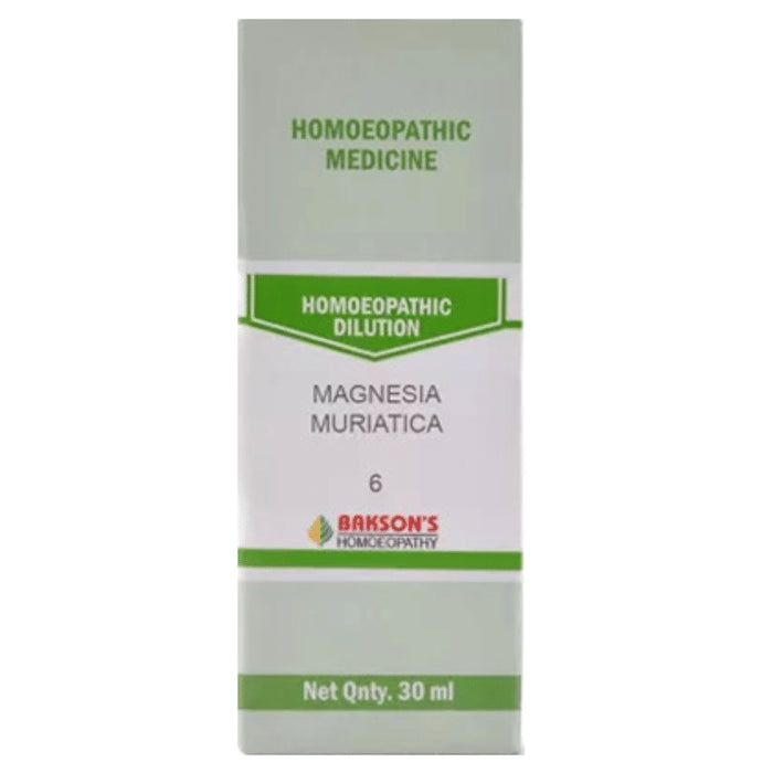Bakson's Homeopathy Magnesia Muriatica Dilution 6 CH - Classic Derma