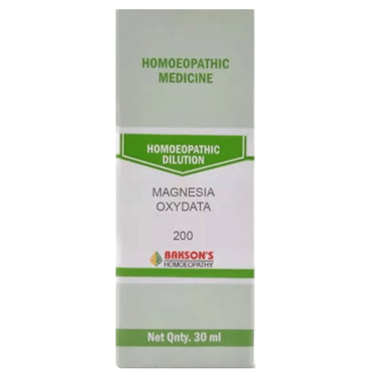 Bakson's Homeopathy Magnesia Oxydata Dilution 200 - Classic Derma