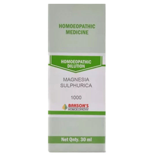 Bakson's Homeopathy Magnesia Sulphurica Dilution 1000 CH - Classic Derma