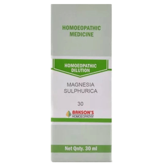Bakson's Homeopathy Magnesia Sulphurica Dilution 30 - Classic Derma