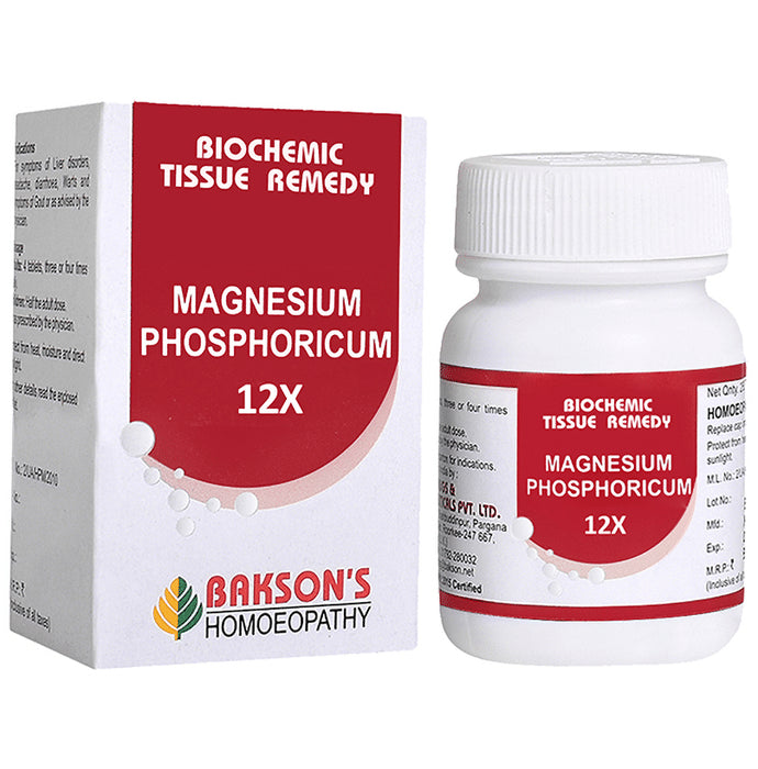 Bakson's Homeopathy Magnesium Phosphoricum Biochemic Tablet 12X - Classic Derma