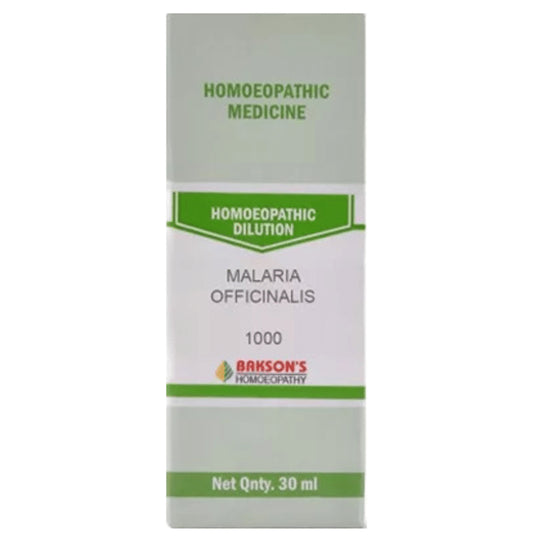 Bakson's Homeopathy Malaria Officinalis Dilution 1000 CH - Classic Derma
