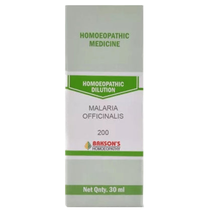 Bakson's Homeopathy Malaria Officinalis Dilution 200 - Classic Derma