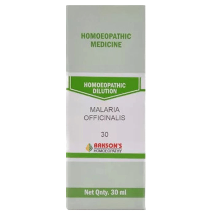 Bakson's Homeopathy Malaria Officinalis Dilution 30 - Classic Derma