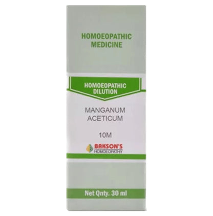 Bakson's Homeopathy Manganum Aceticum Dilution 10M - Classic Derma