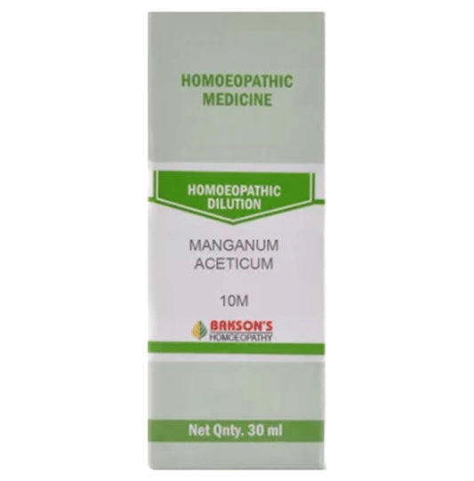 Bakson's Homeopathy Manganum Aceticum Dilution 10M - Classic Derma