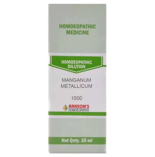 Bakson's Homeopathy Manganum Metallicum Dilution 1000 CH - Classic Derma