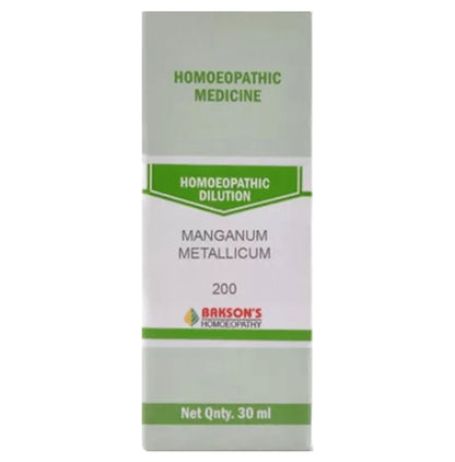 Bakson's Homeopathy Manganum Metallicum Dilution 200 - Classic Derma