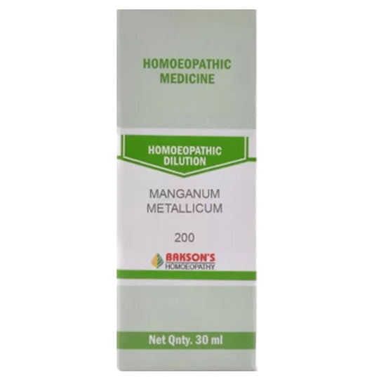 Bakson's Homeopathy Manganum Metallicum Dilution 200 - Classic Derma
