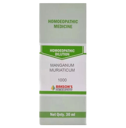 Bakson's Homeopathy Manganum Muriaticum Dilution 1000 CH - Classic Derma