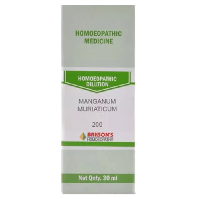 Bakson's Homeopathy Manganum Muriaticum Dilution 200 - Classic Derma