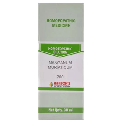 Bakson's Homeopathy Manganum Muriaticum Dilution 200 - Classic Derma