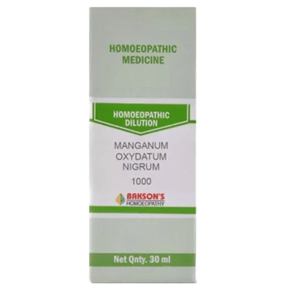 Bakson's Homeopathy Manganum Oxydatum Nigrum Dilution 1000 CH - Classic Derma