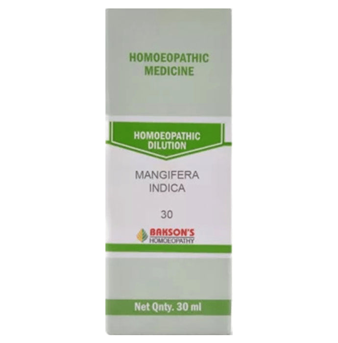 Bakson's Homeopathy Mangifera Indica Dilution 30 - Classic Derma