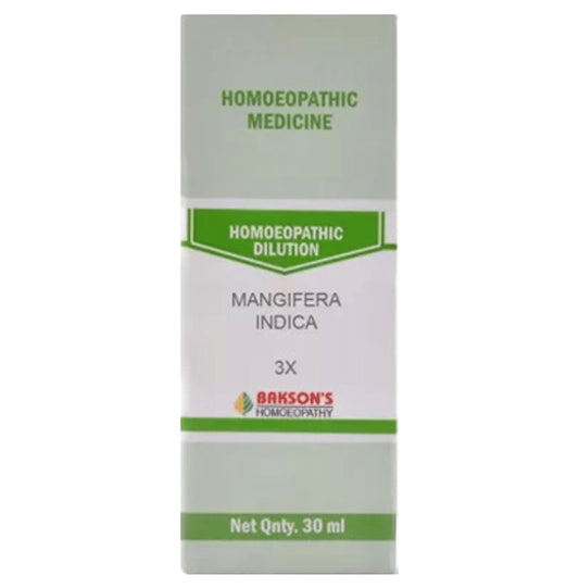 Bakson's Homeopathy Mangifera Indica Dilution 3X - Classic Derma