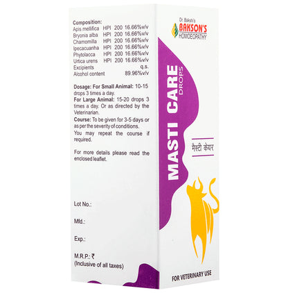 Bakson's Homeopathy Masti Care Drop