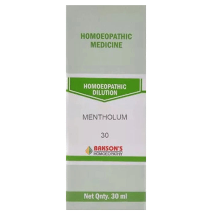 Bakson's Homeopathy Mentholum Dilution 30 - Classic Derma