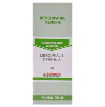 Bakson's Homeopathy Mercurialis Perennis Dilution 30 - Classic Derma